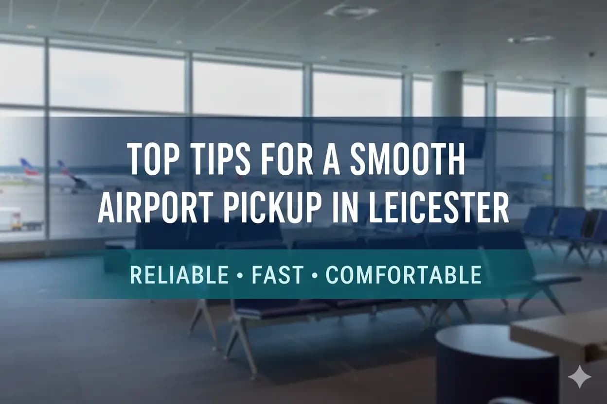 Top Tips for a Smooth Airport Pickup in Leicester - Aylestone Kings Leicester taxi service blog post background image